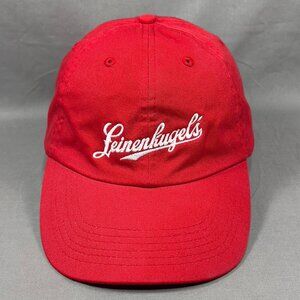 Leinenkugels Beer Strapback Hat Cap Red Brewery Baseball Wisconsin USA Dad Mens